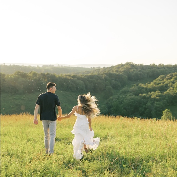 BHLDN anthropologie Sleeveless V-Neck Ruffle Lace Maxi Dress - Picture 5 of 5